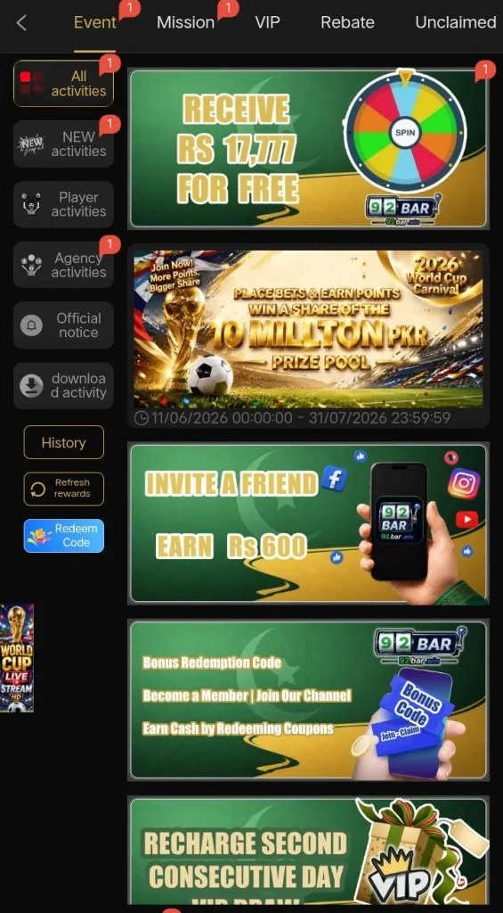 92BAR Game 