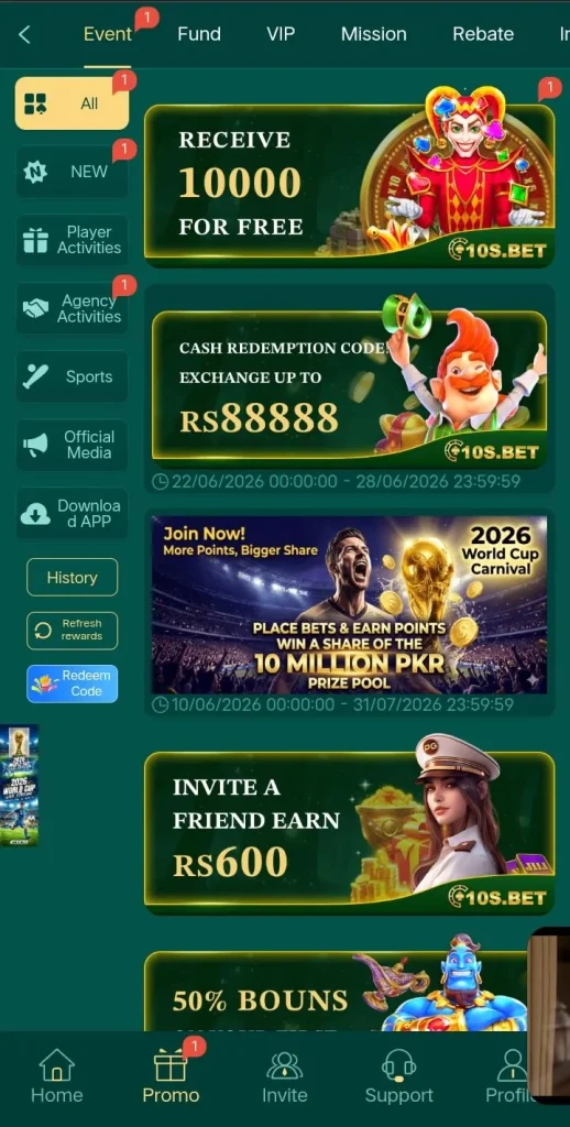 10s Bet